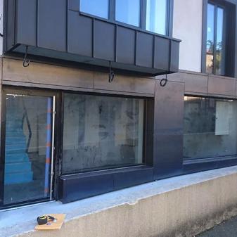 Habillage facade en corten